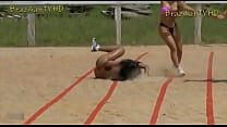 Brazilian Models Race Blindfolded - YouTube (480p)