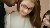 what its the name of the girl with glasses?
