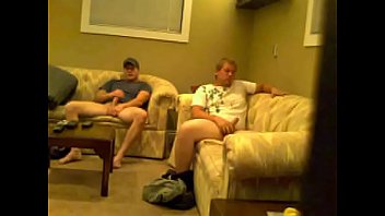 Douglas (2/2) straight guy caught masturbating with another guy on spy cam