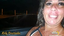 Sucking in the car in the middle of the street Dogging with my fans complete on RED