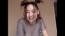 Cute Asian teen tries anal on cam