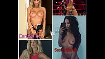 Who Would I Fuck? - Carmella VS Sasha Banks (WWE Challenge)