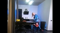 Latex Rubber Solo and FaceSitting Lesbians Video Home Vid - Arya Grander