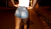 my little cousin alone in the street coming from bailao I put my dick in her nice anal ass
