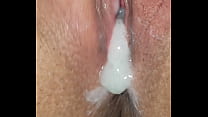 Messy creampie after 3 days