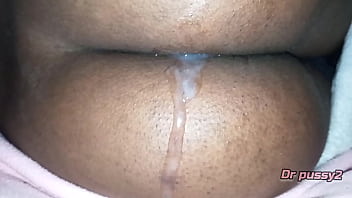 DR PUSSY2 - Married Ebony has her ass full of semen for the cuckold to see