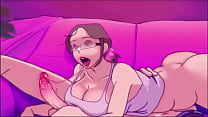 Nerdy Girl Perfect Blowjob - Animation Uncensored